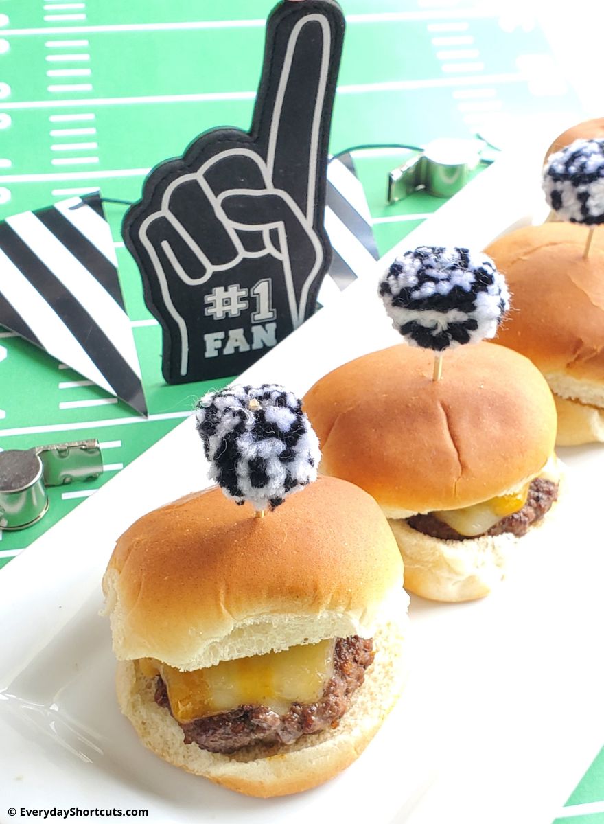 game day grilled burger sliders