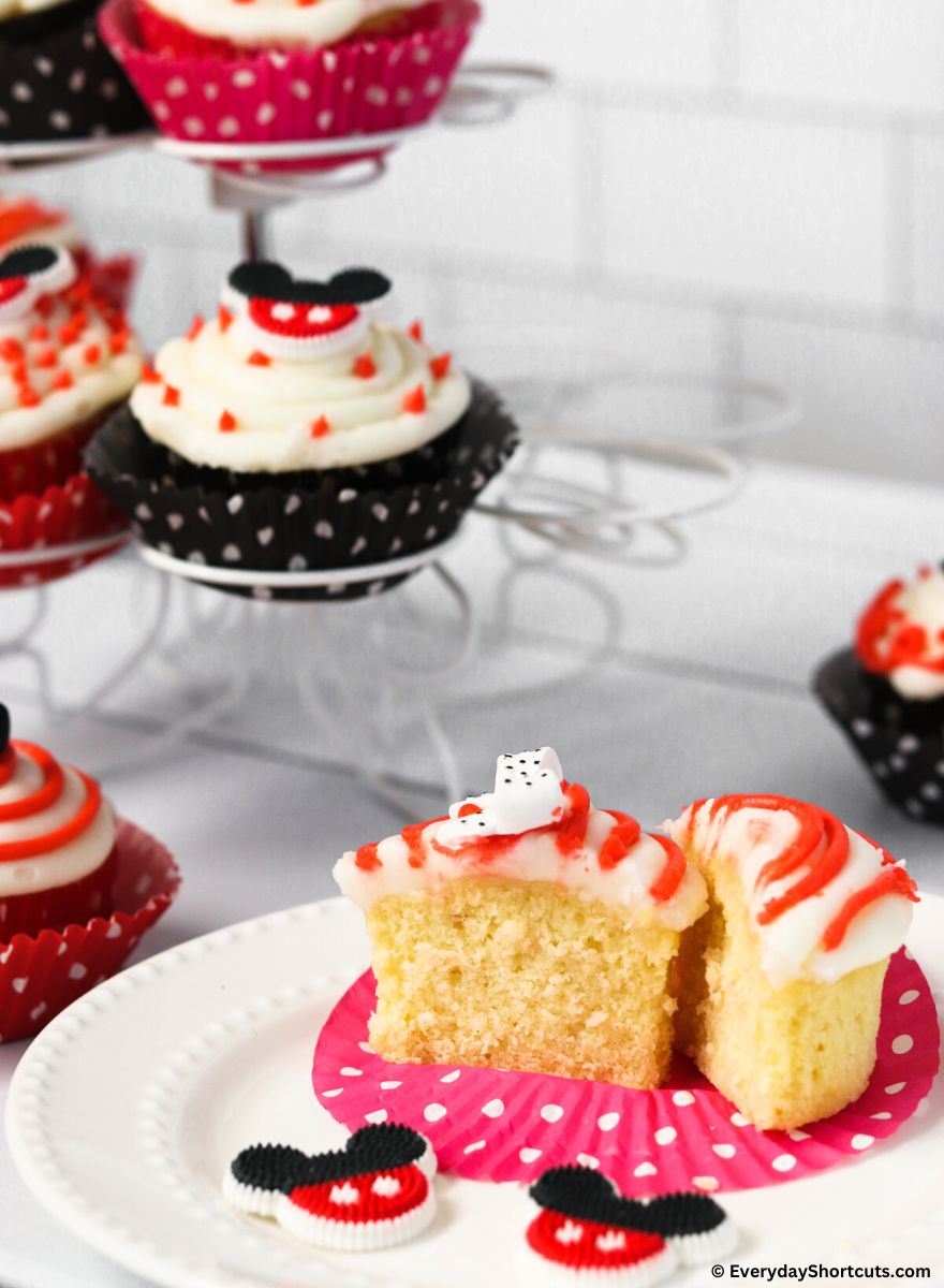 Inside of a Disney Orange Buttermilk Cupcake