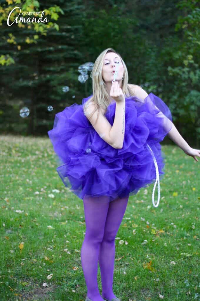 shower pouf costume