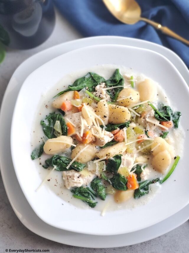 Slow Cooker Chicken Gnocchi Soup Story Everyday Shortcuts
