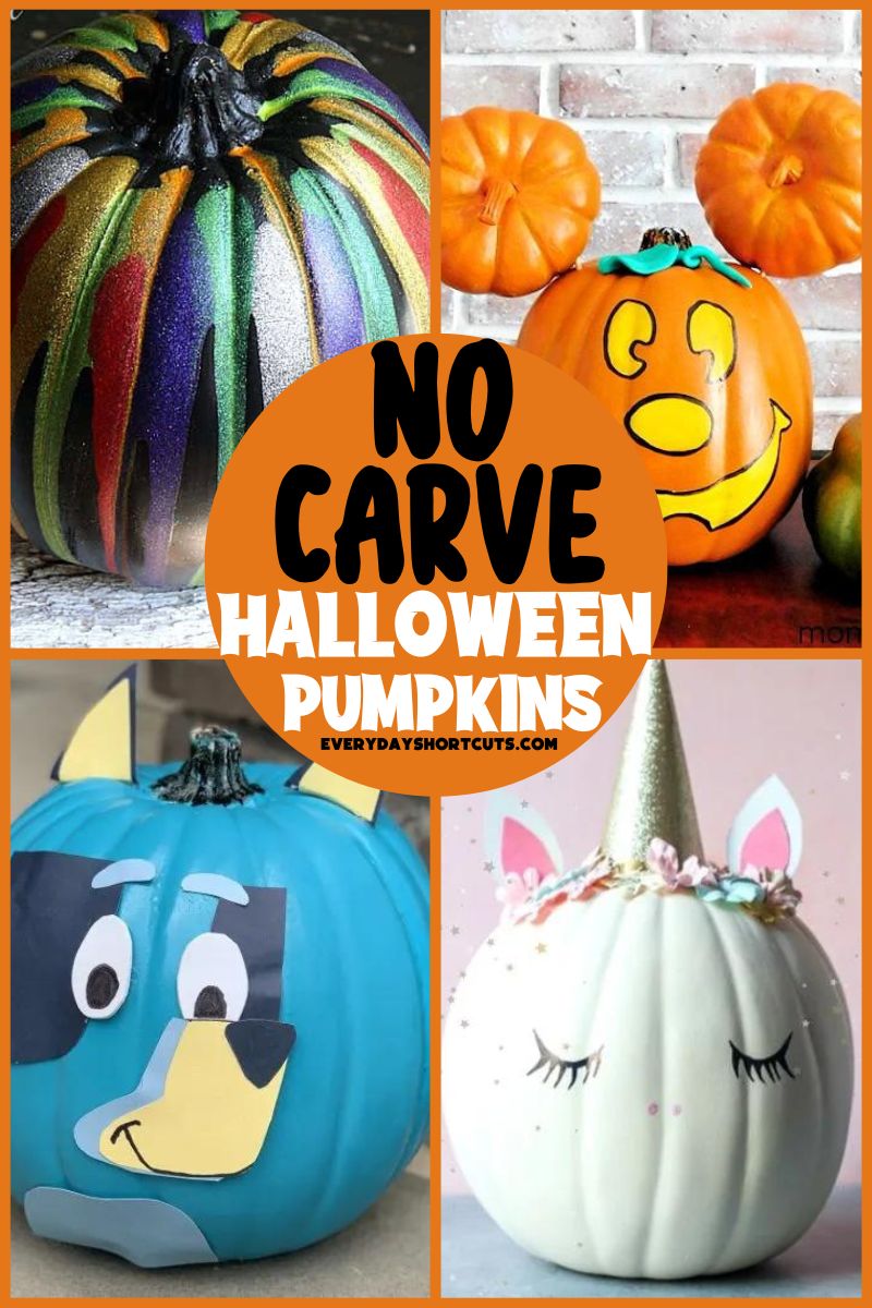 No Carve Pumpkin Decorating Ideas Everyday Shortcuts 5915