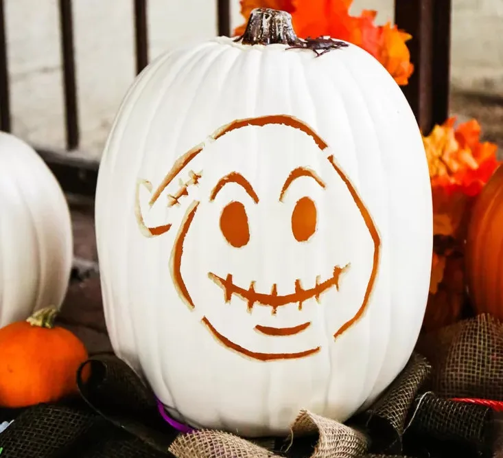 goofy pumpkin face templates