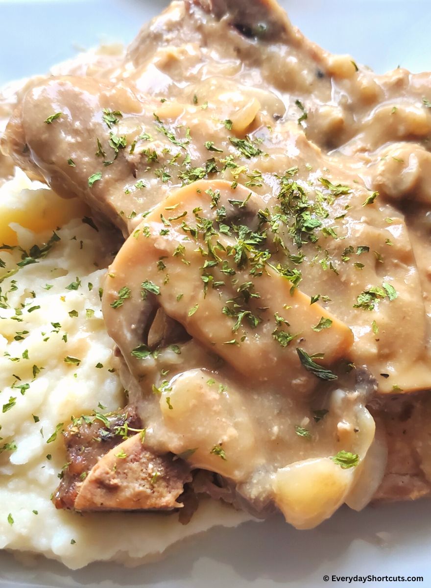 slow cooker pork chops and gravy