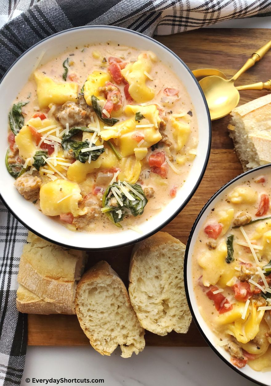 Slow Cooker Tortellini Soup - Everyday Shortcuts