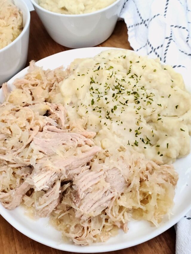 Slow Cooker Pork & Sauerkraut Story Everyday Shortcuts