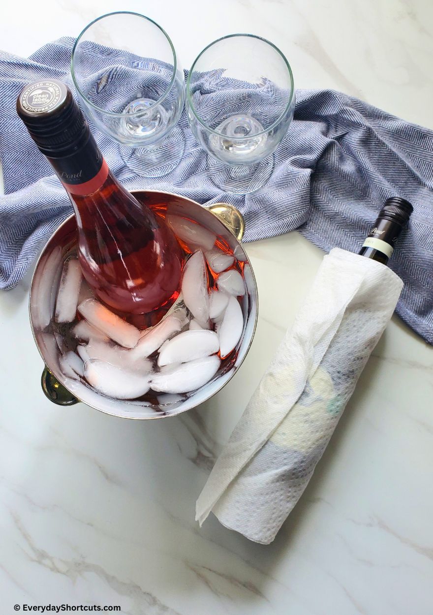 how to chill wine fast