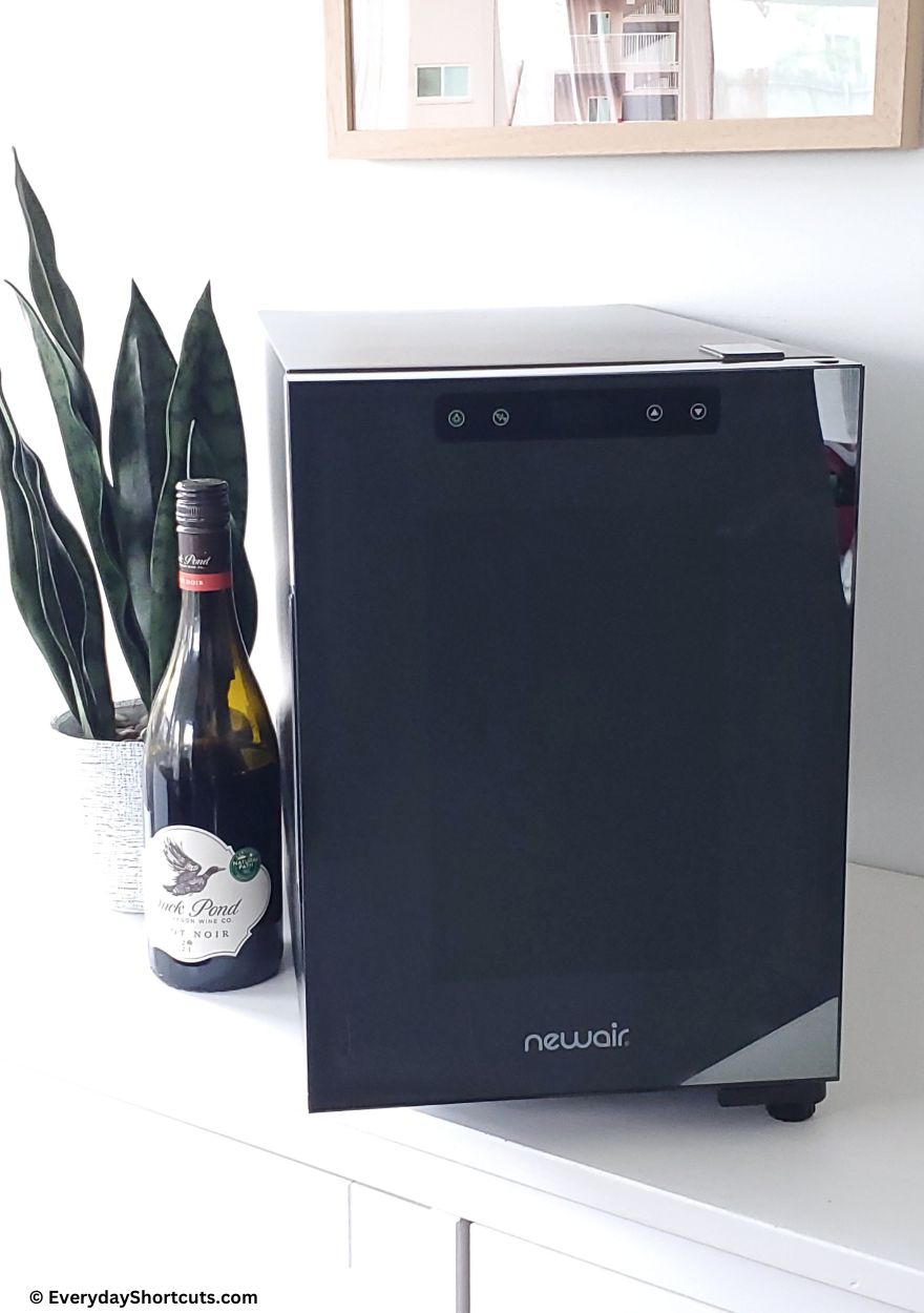 small Newair wine cooler fridge