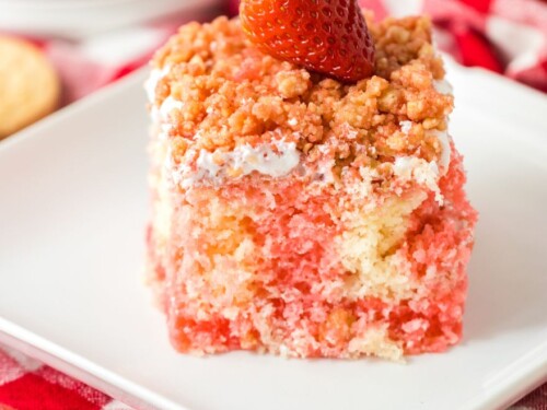 The BEST Strawberry Crunch Cake (Gluten Free) - Just As Tasty