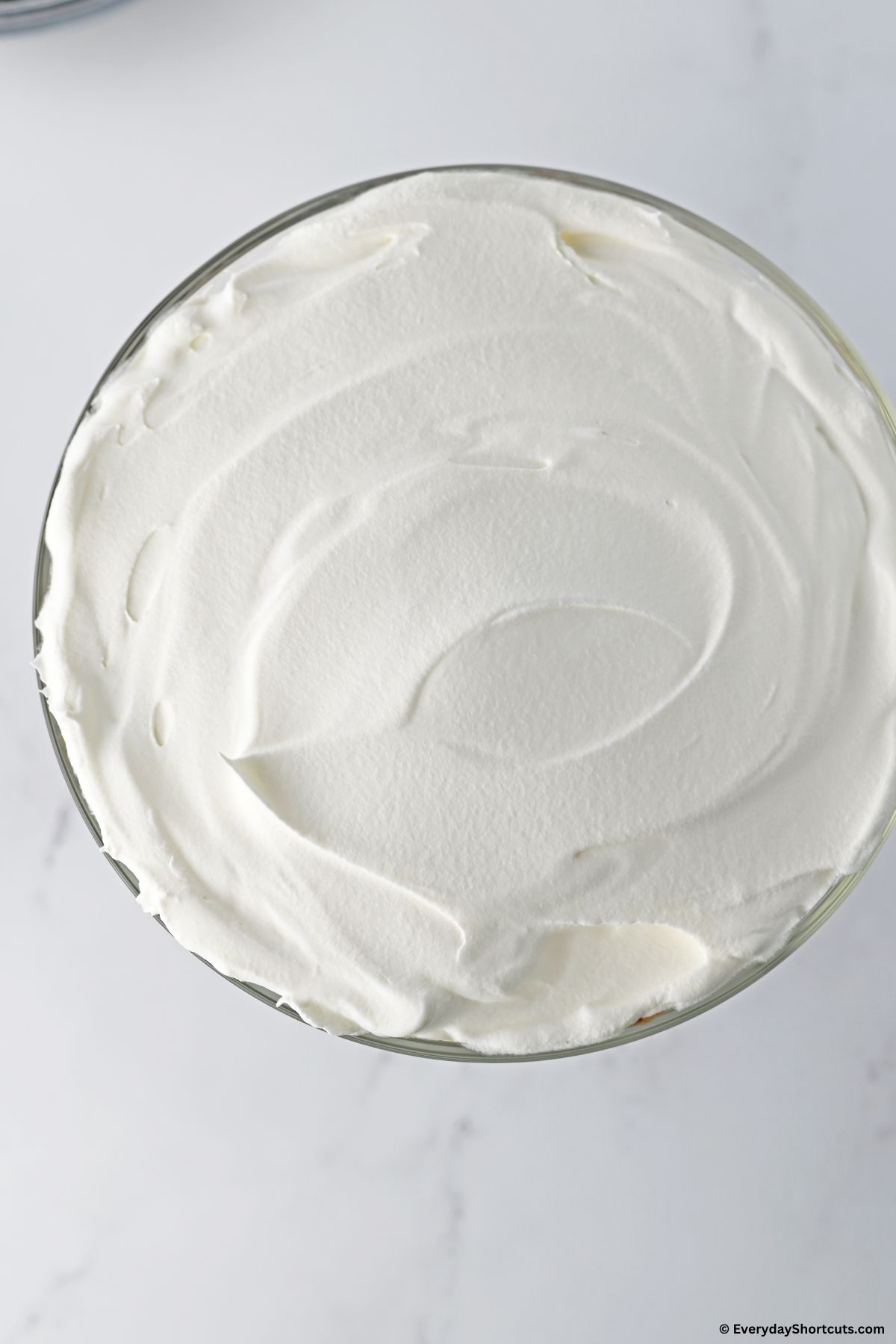 whipped cream topping in bowl