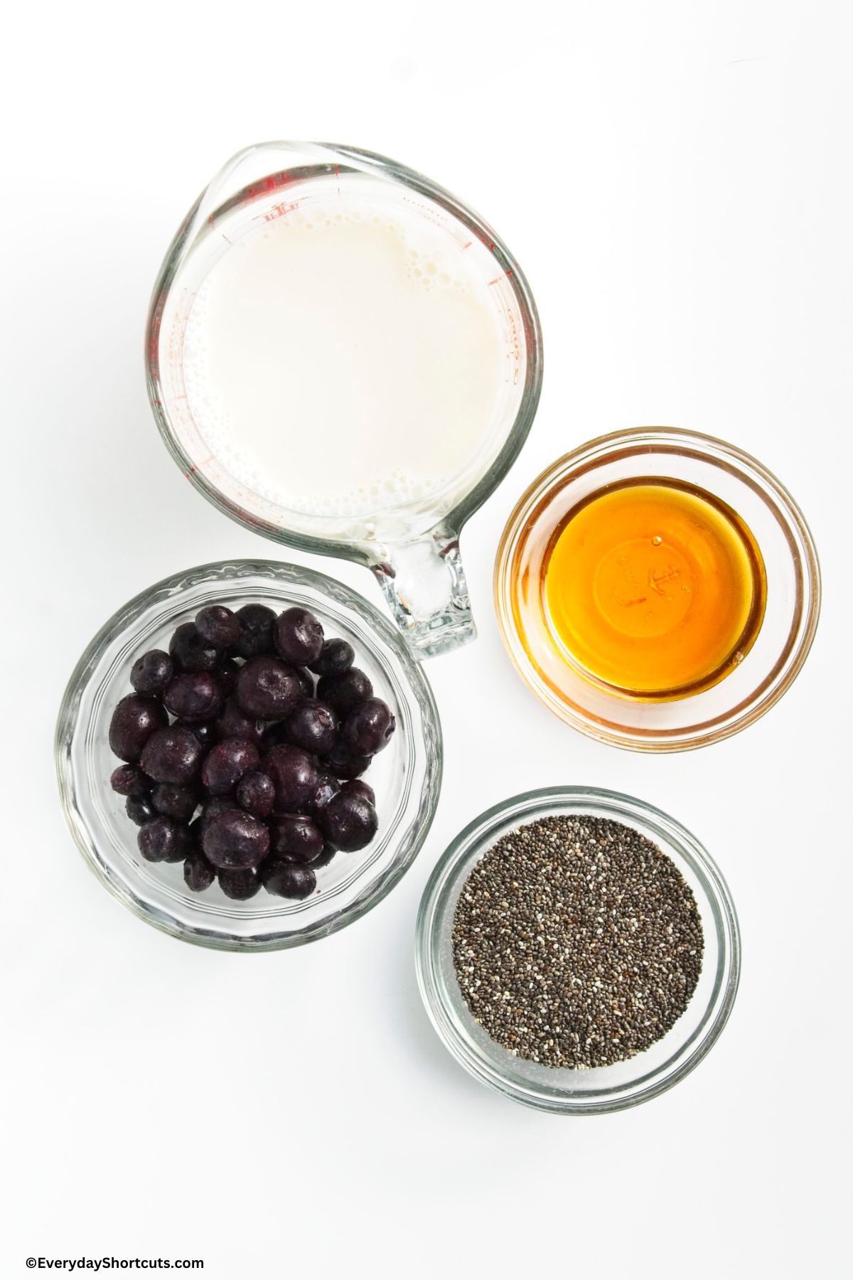 blueberry chia pudding ingredients