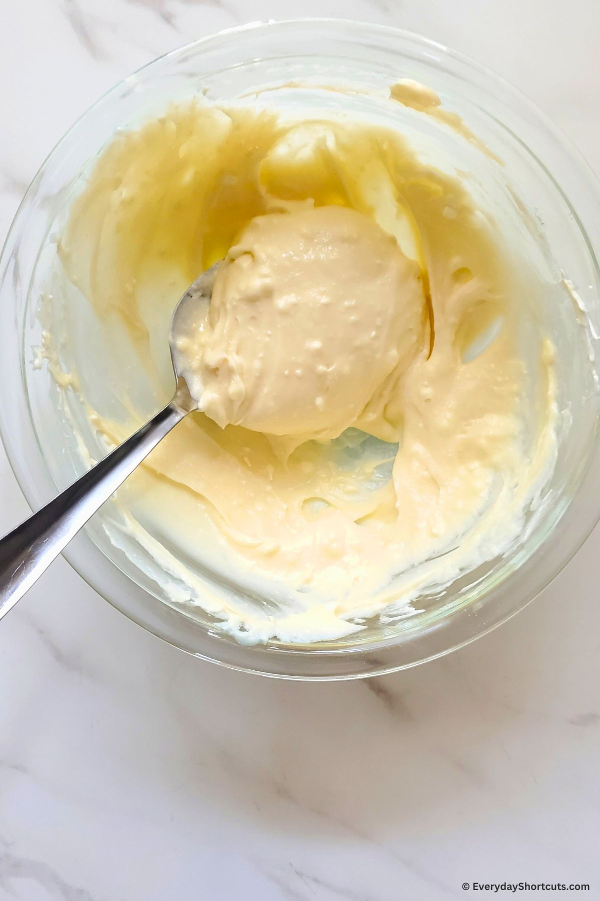 cream cheese mixture in a bowl