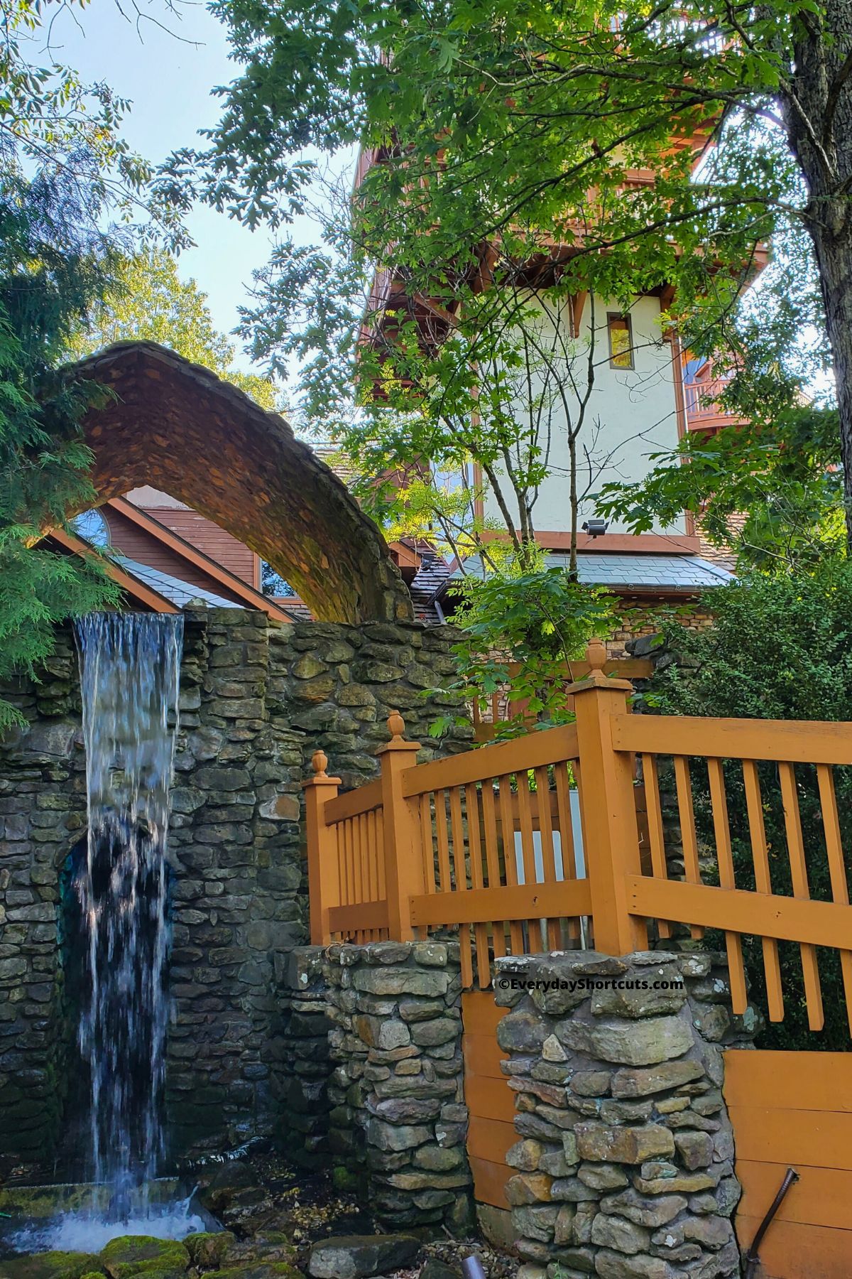 waterfall at Landolls castle