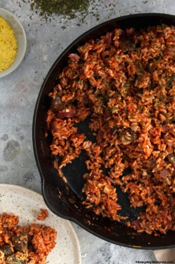 Mushroom Rice - Everyday Shortcuts