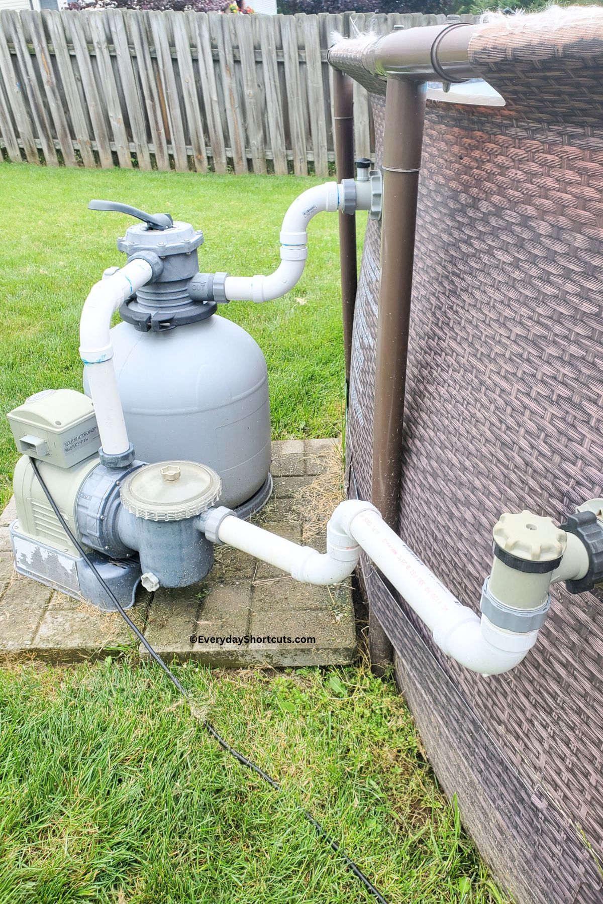 intex pool filter hard piping