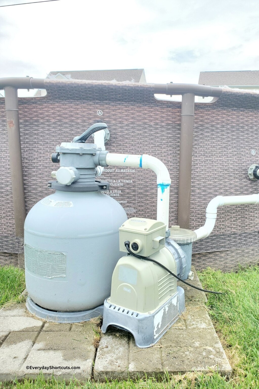How to PVC Plumb an Intex Above Ground Pool Filter - Everyday Shortcuts
