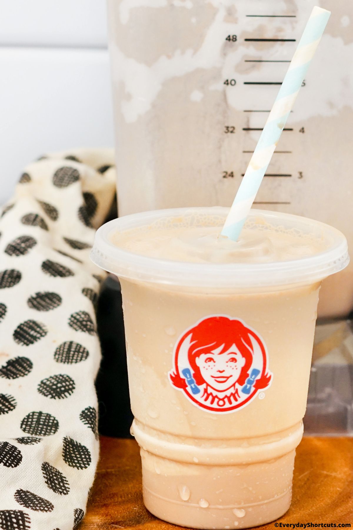 wendy's frosty in a fast food cup