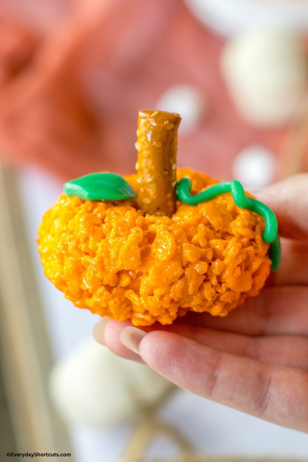 Easy Rice Krispie Treat Pumpkins Everyday Shortcuts