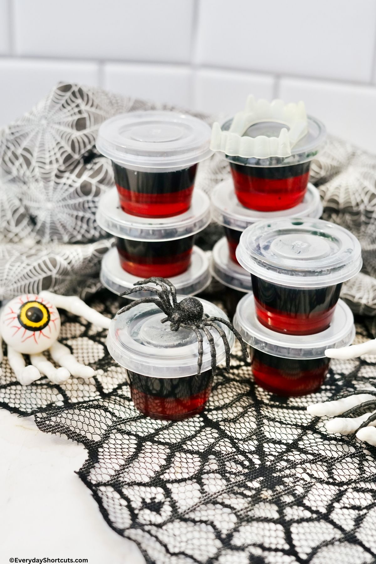 Halloween jello shots in cups