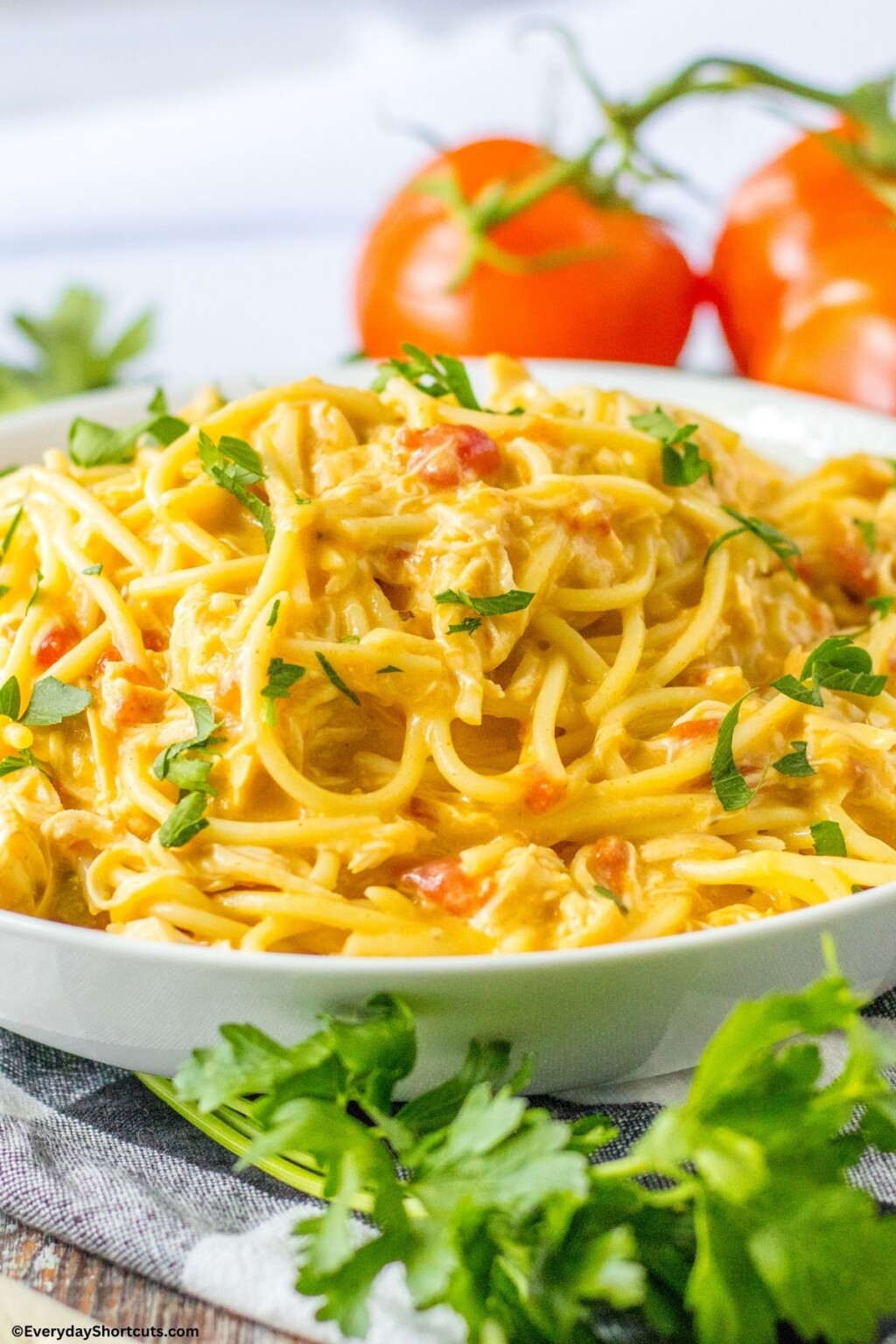 Crockpot Chicken Spaghetti Recipe - Everyday Shortcuts