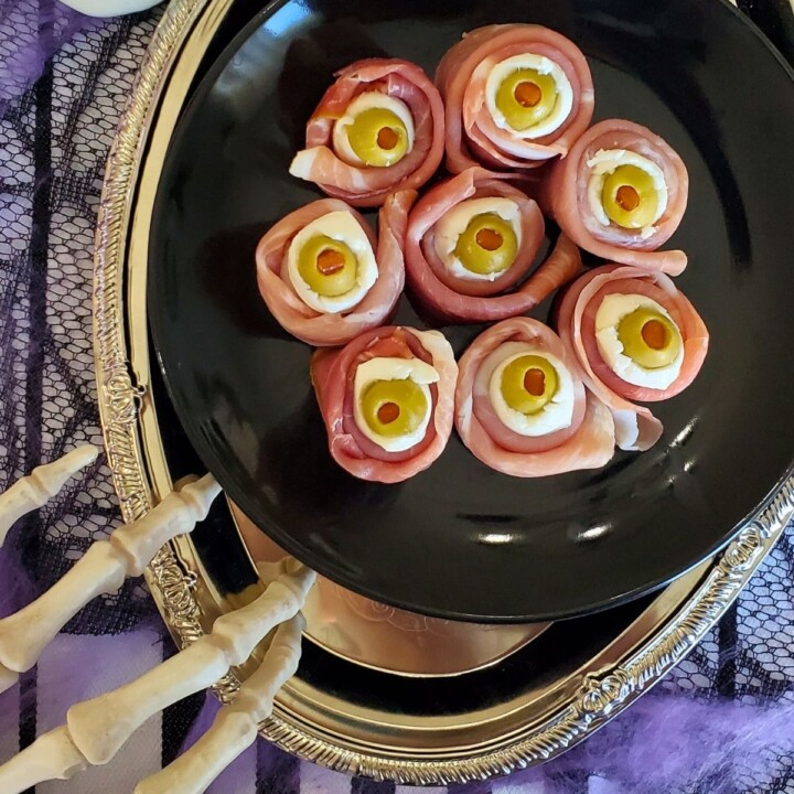 Prosciutto Mozzarella Eyeballs - Everyday Shortcuts