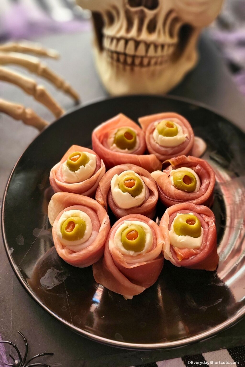 Prosciutto Mozzarella Eyeballs - Everyday Shortcuts