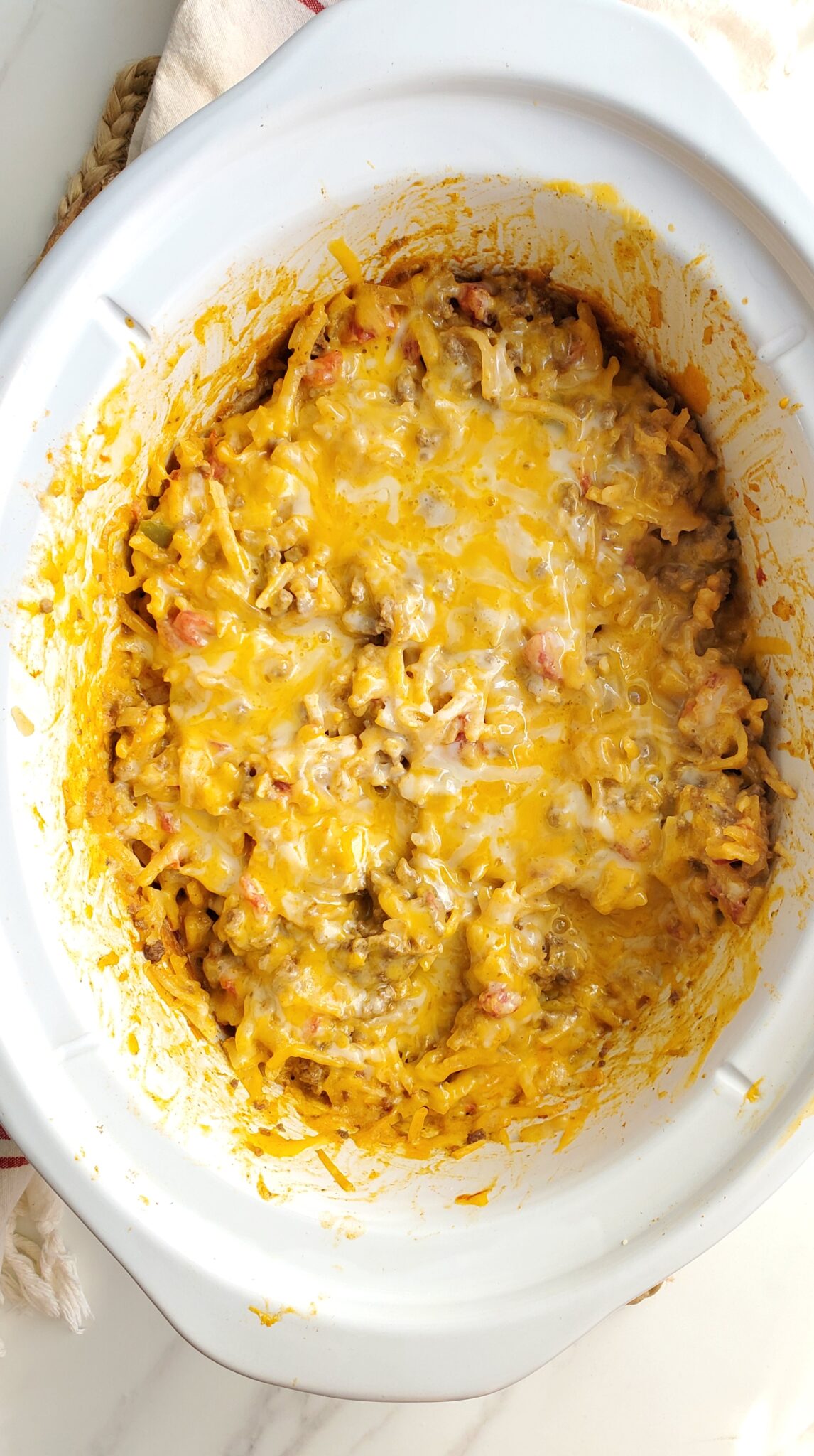 Crock Pot Taco Hashbrown Casserole - Everyday Shortcuts