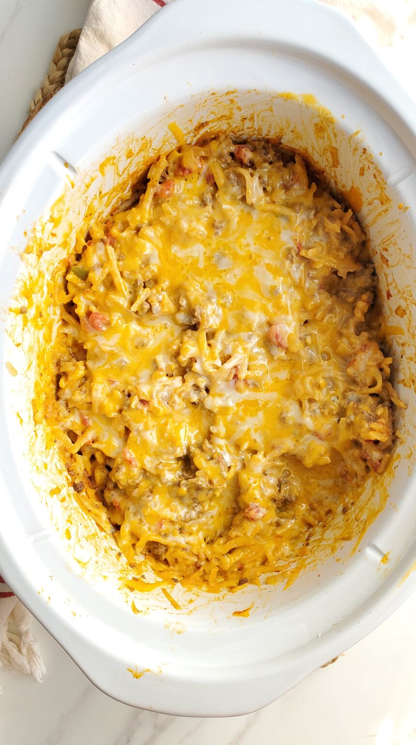 Crock Pot Taco Hashbrown Casserole Everyday Shortcuts