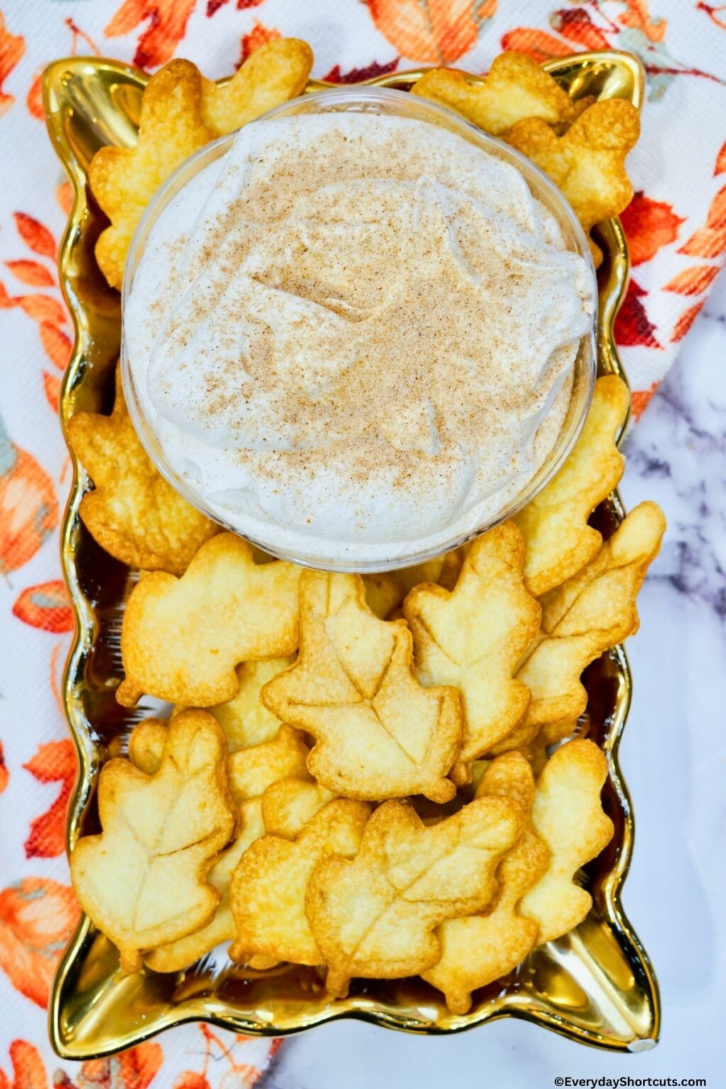 Pie Crust Chips with Cinnamon Dip Everyday Shortcuts