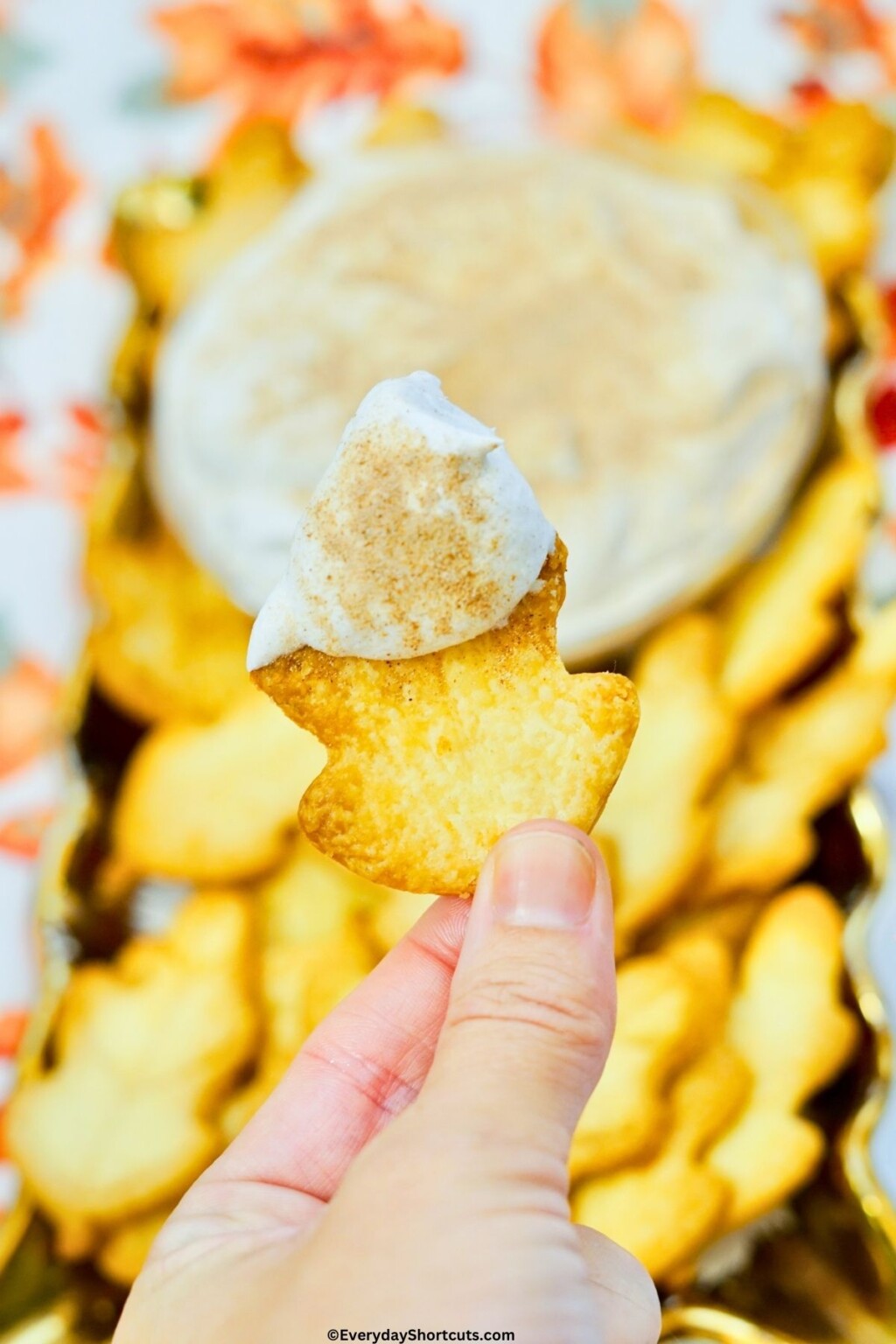 Pie Crust Chips with Cinnamon Dip Everyday Shortcuts