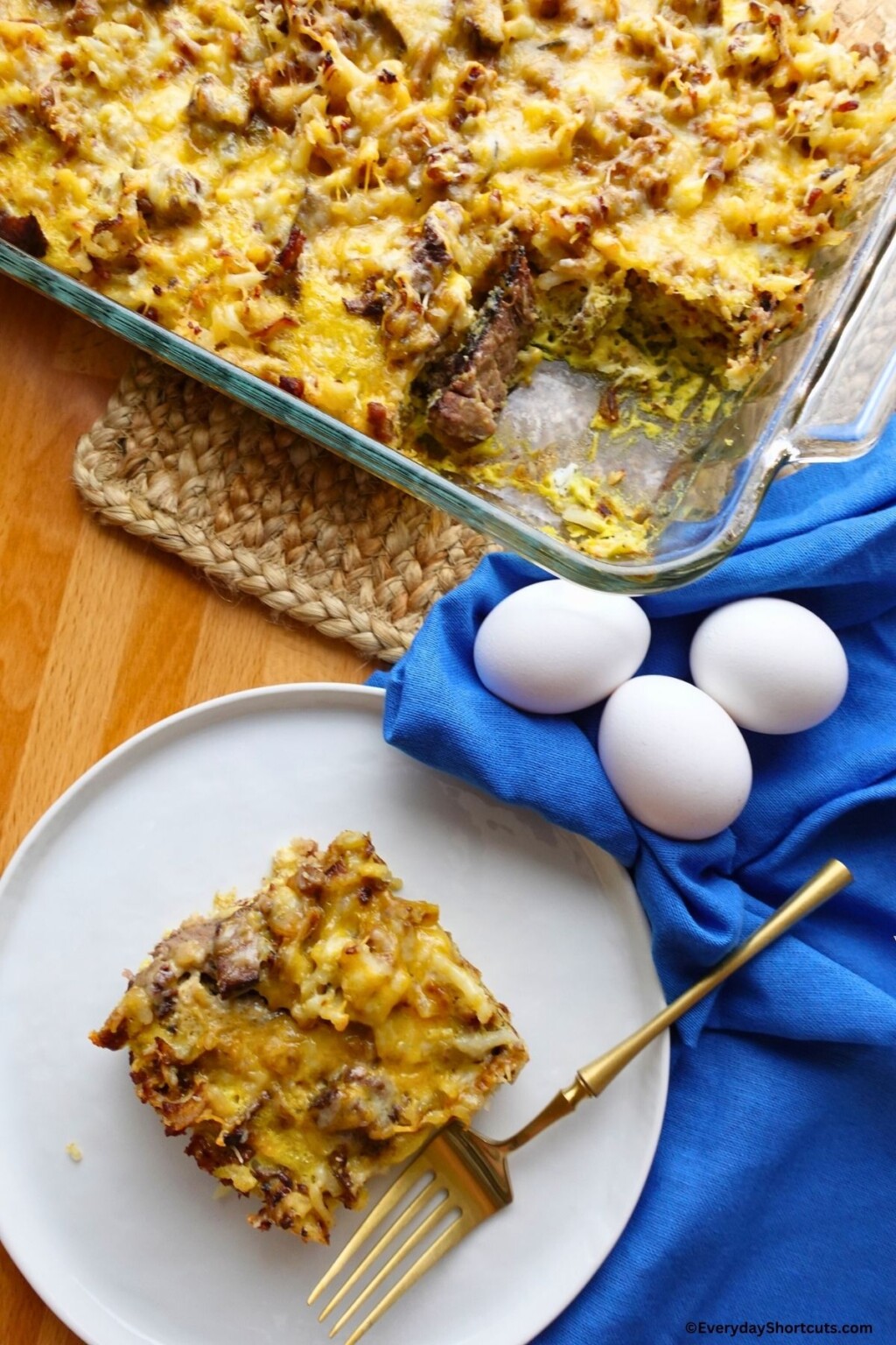 Steak and Egg Casserole - Everyday Shortcuts