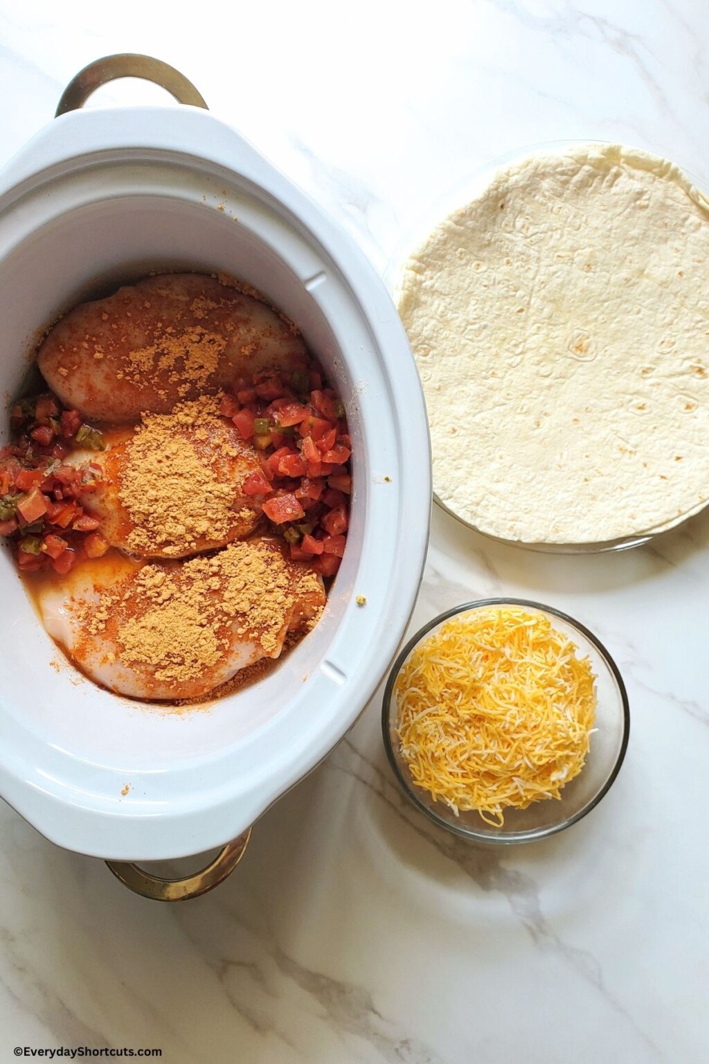 Slow Cooker Chicken Quesadillas Everyday Shortcuts