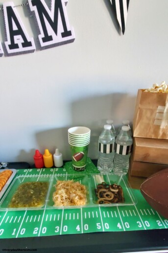 DIY Football Party Food Bar - Everyday Shortcuts