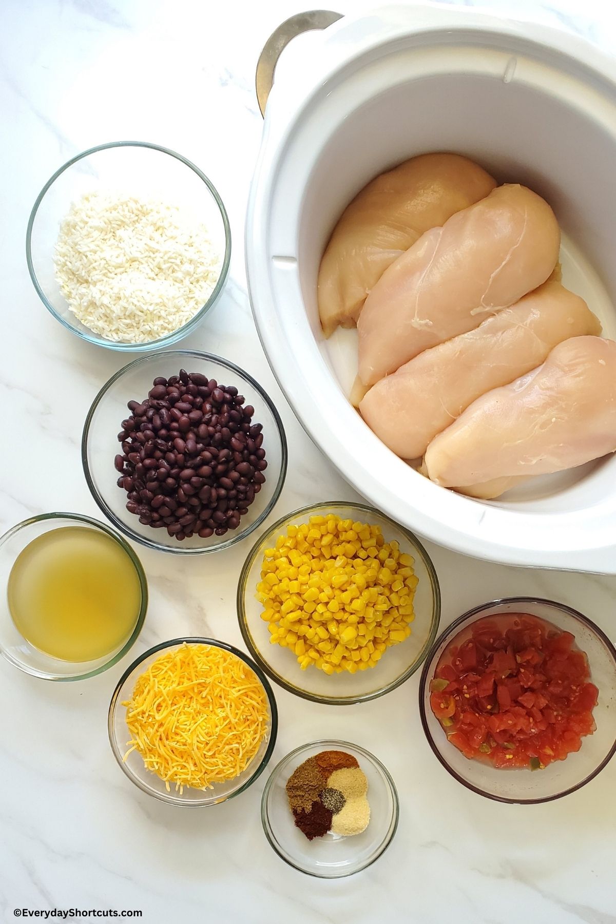 southwest chicken and rice ingredients