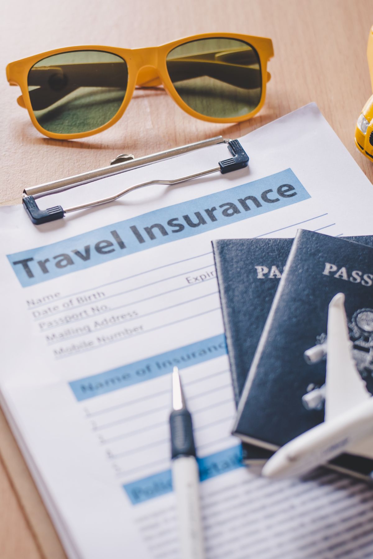 travel insurance and passports
