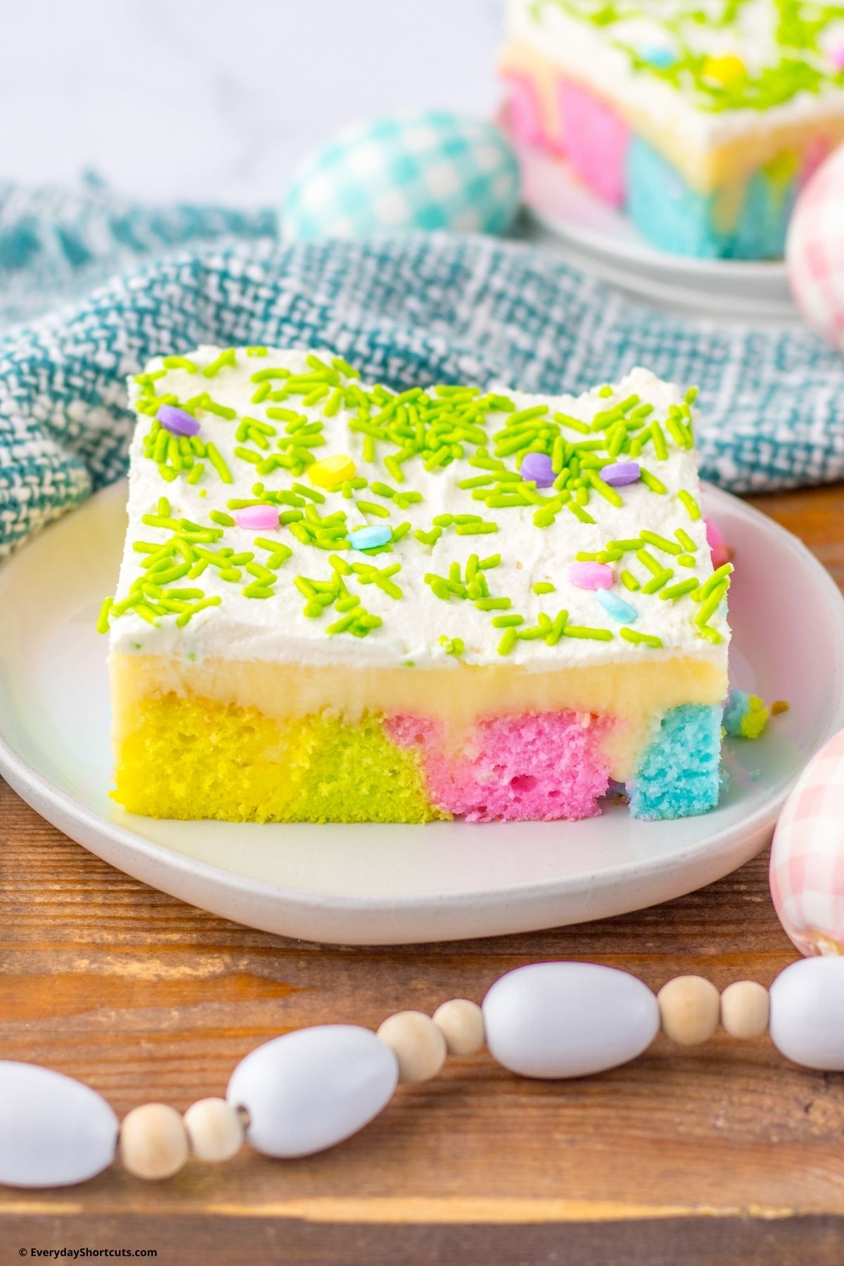 Easter poke cake