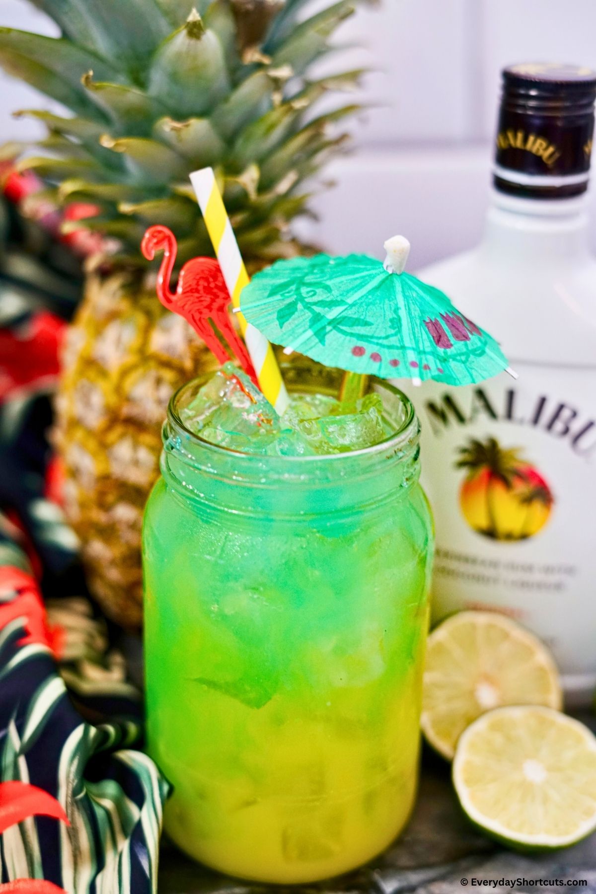 green tropical cocktail