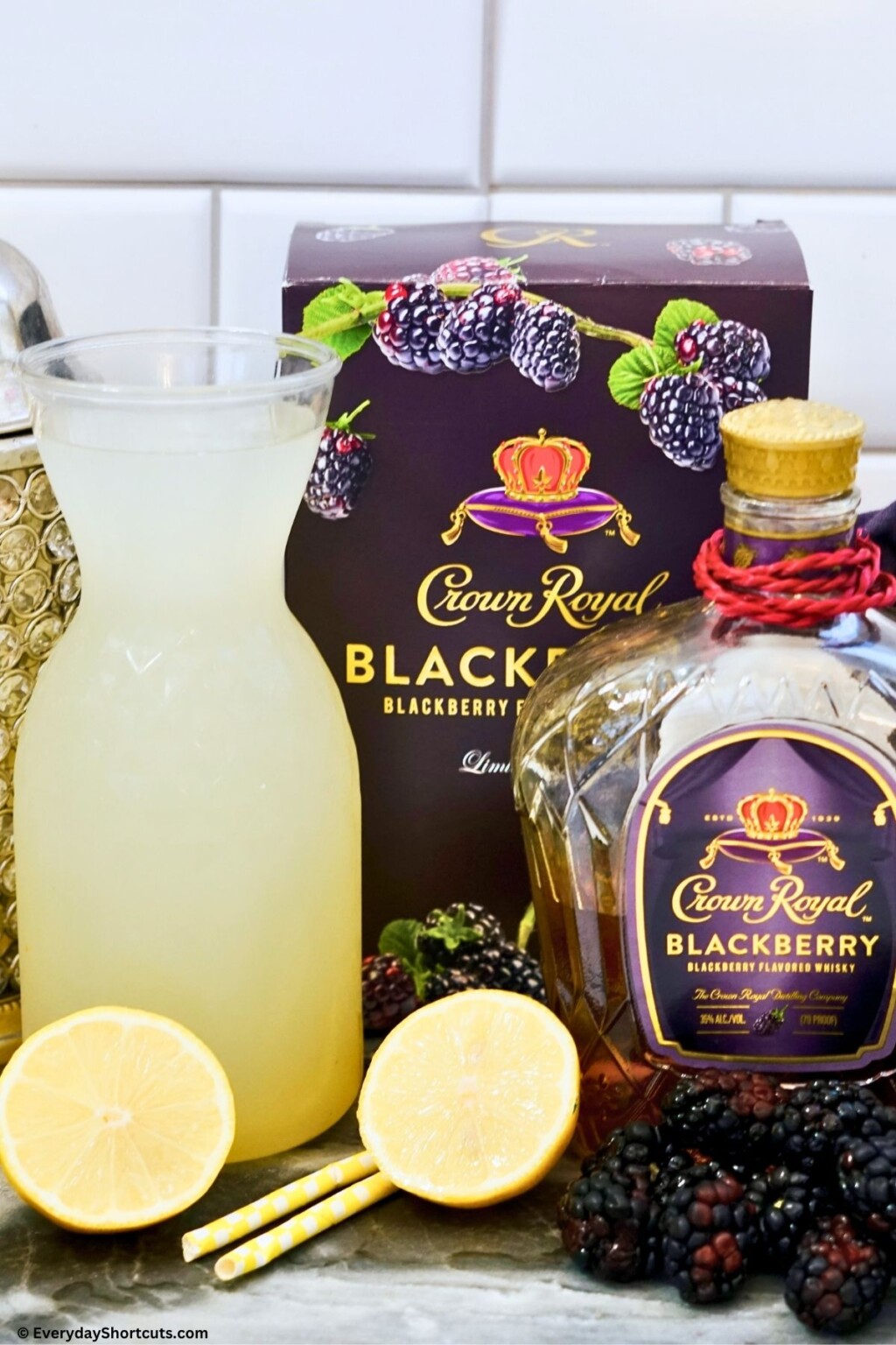 Crown Royal Blackberry Lemonade Cocktail - Everyday Shortcuts
