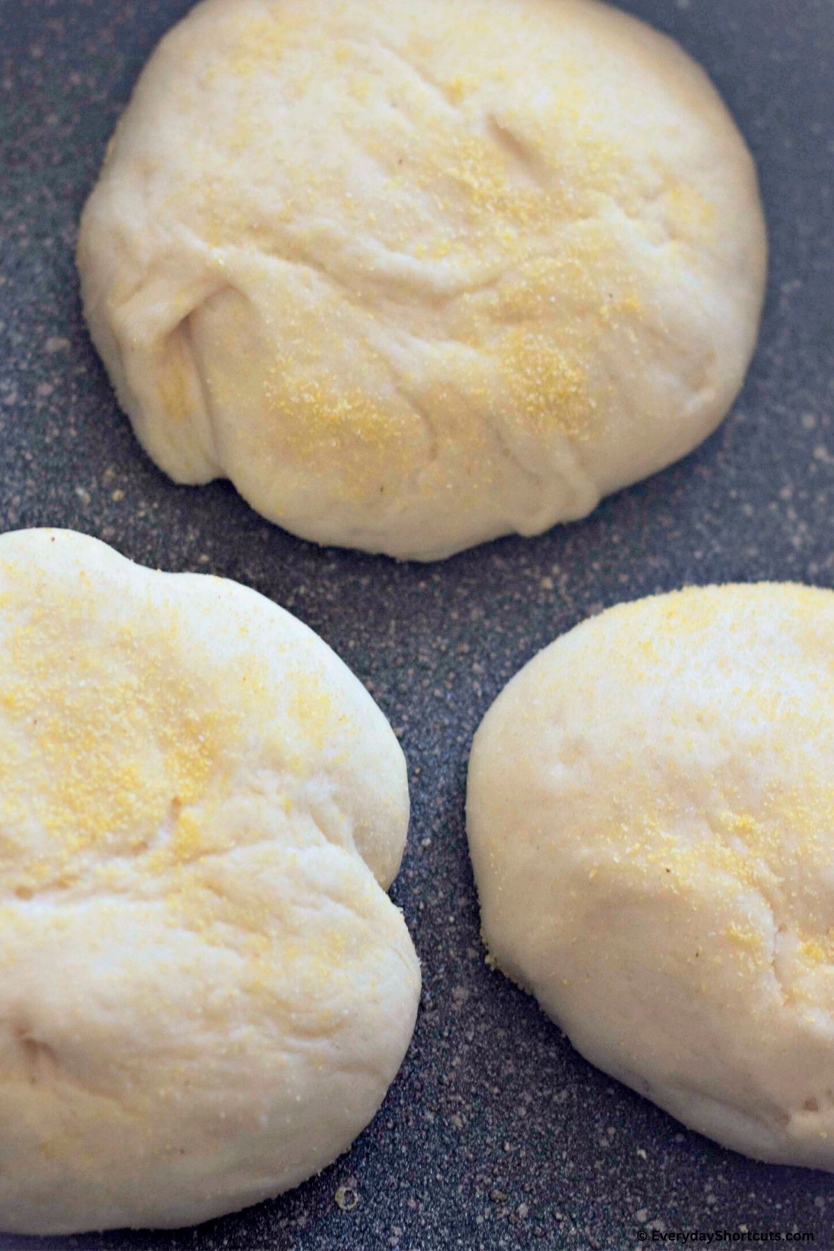 cooking made from scratch muffins in skillet