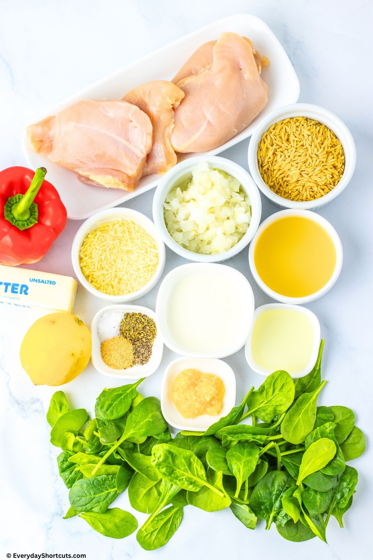 ingredients for lemon chicken orzo