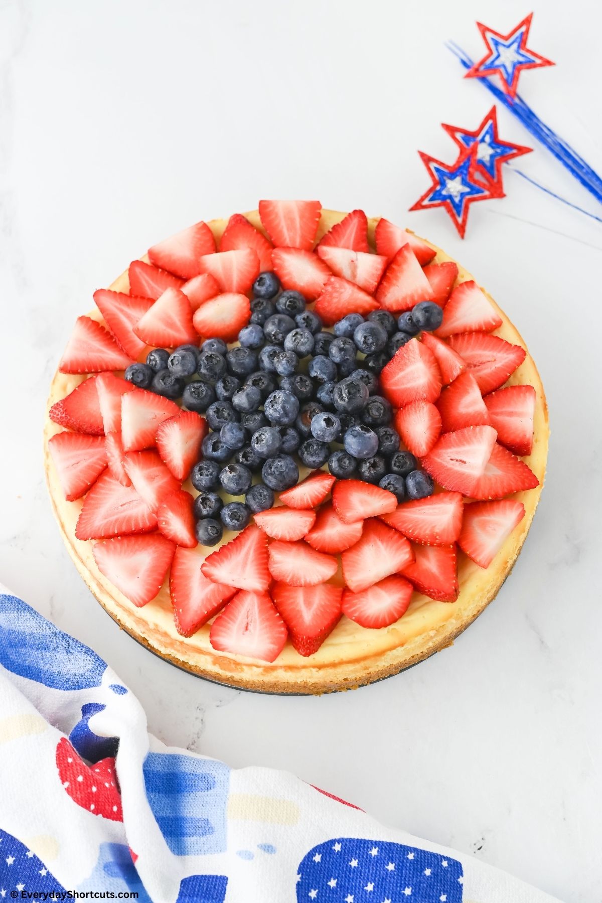 4th of July Star Cheesecake