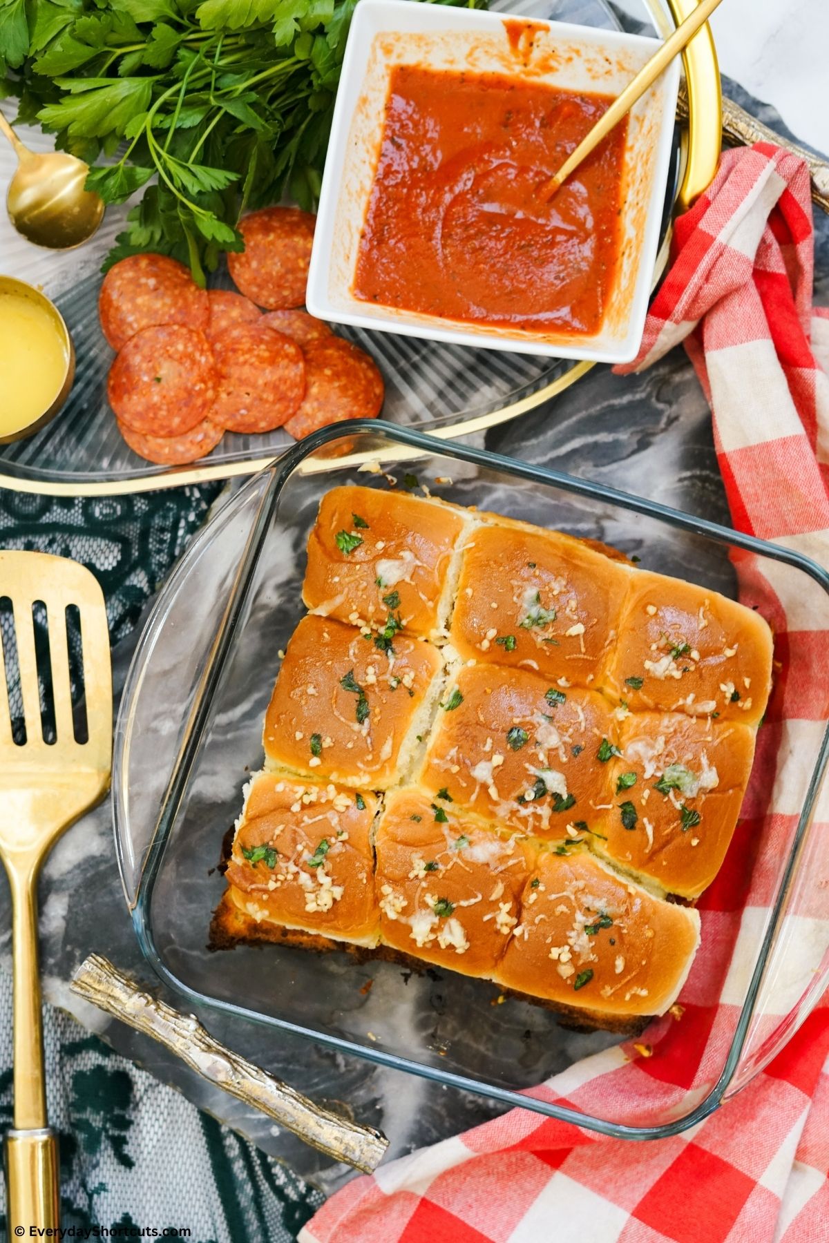 baked pizza sliders