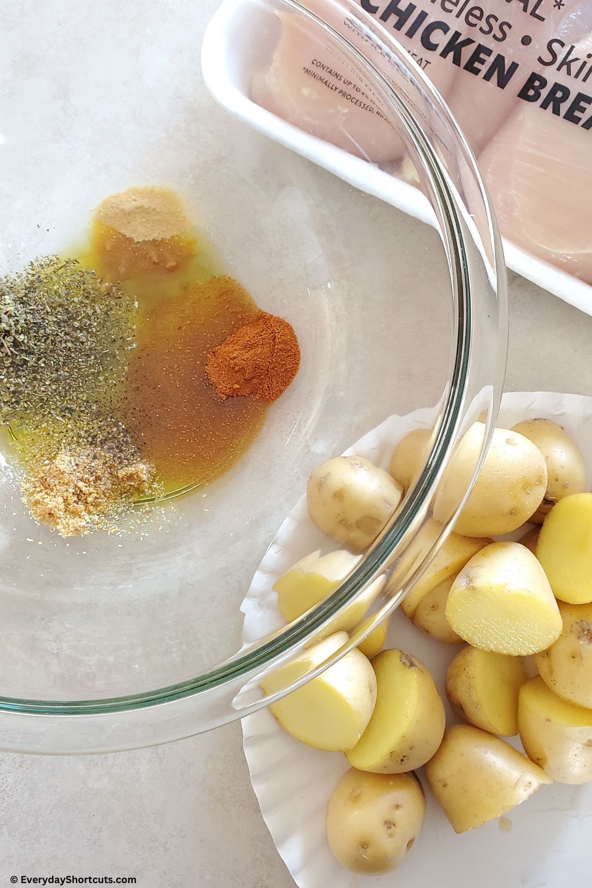 chicken and potatoes ingredients