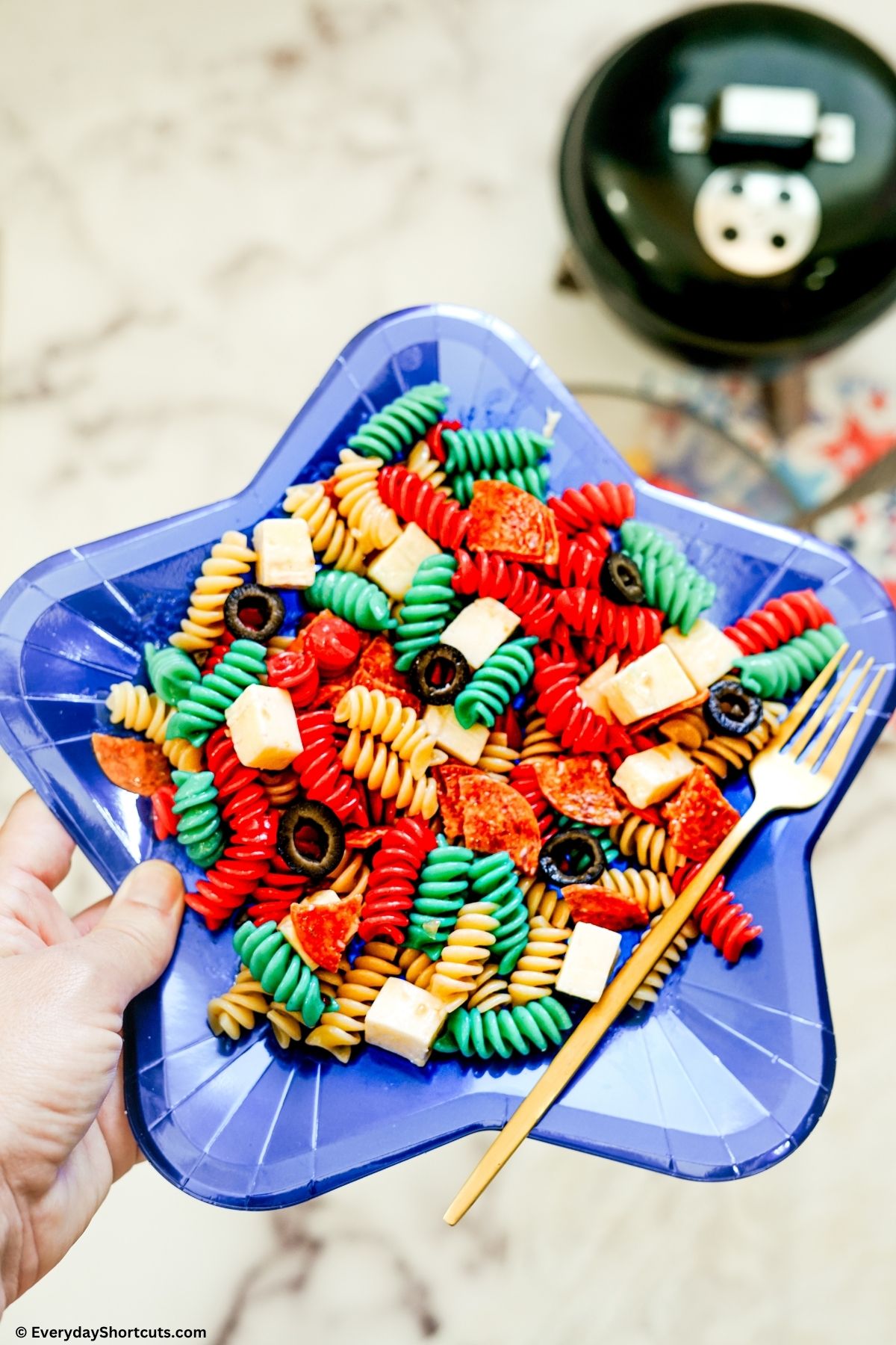 Patriotic Italian Pasta Salad