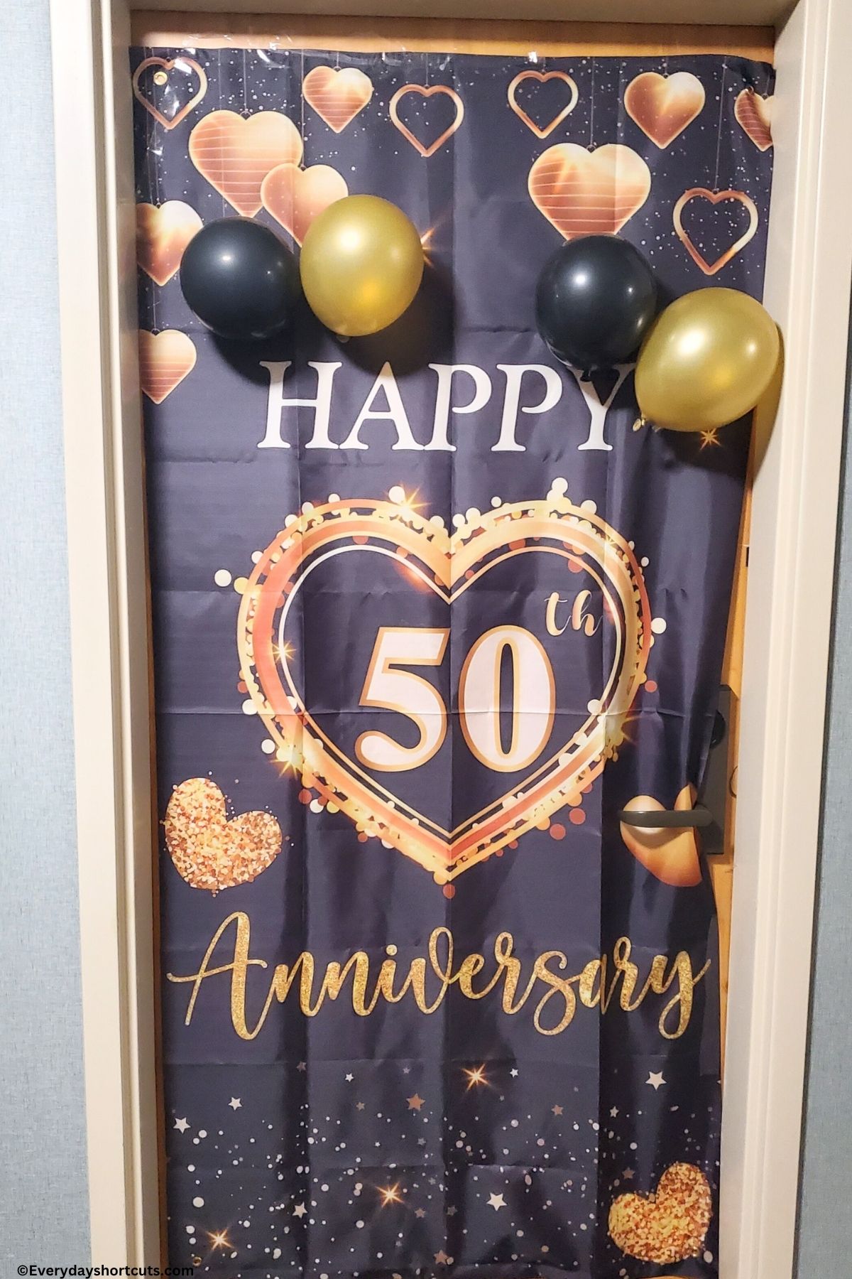 50th anniversary door sign