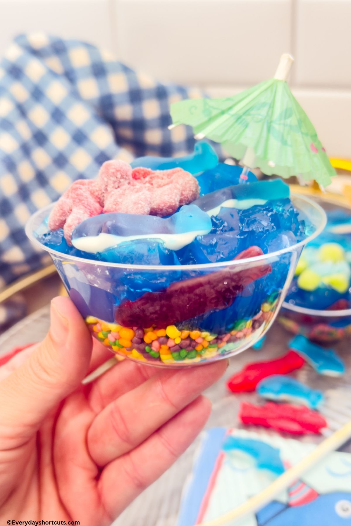 fish aquarium desserts cups