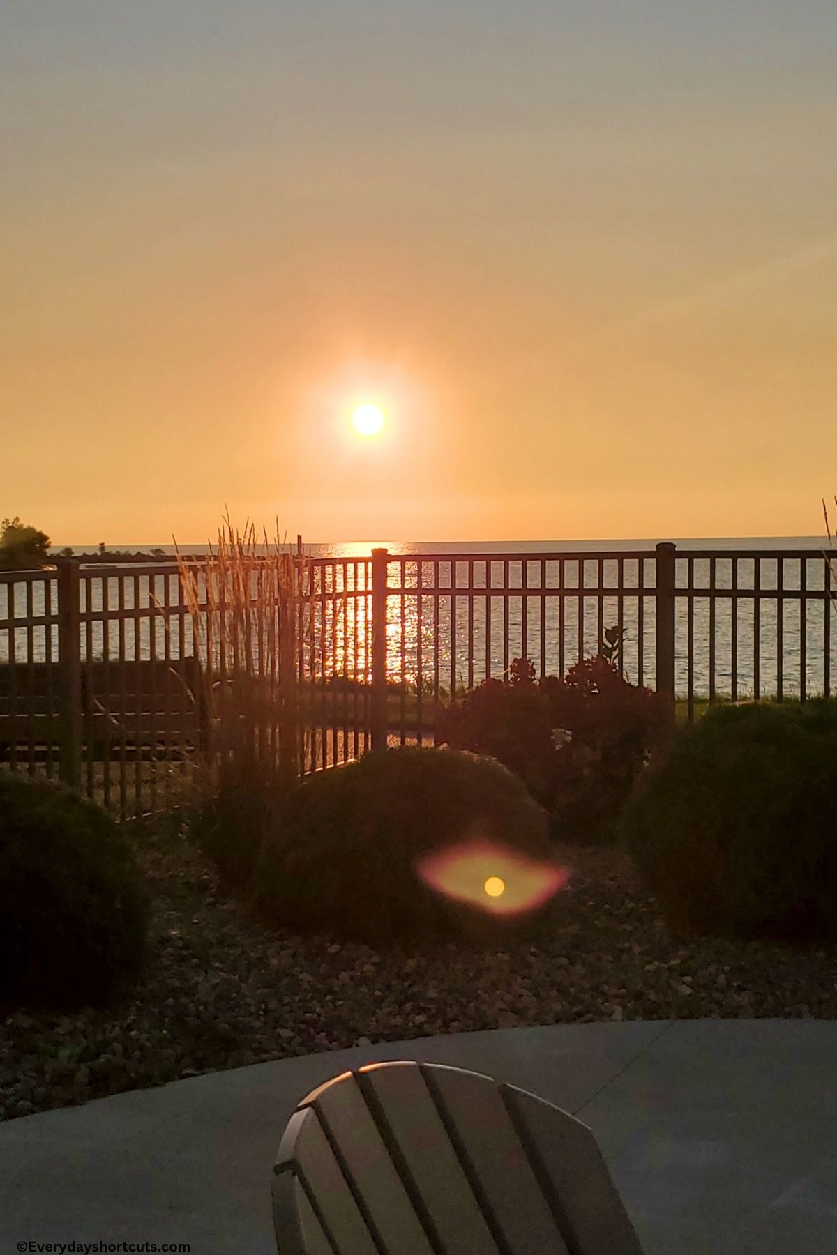 sunset at Geneva on the Lake
