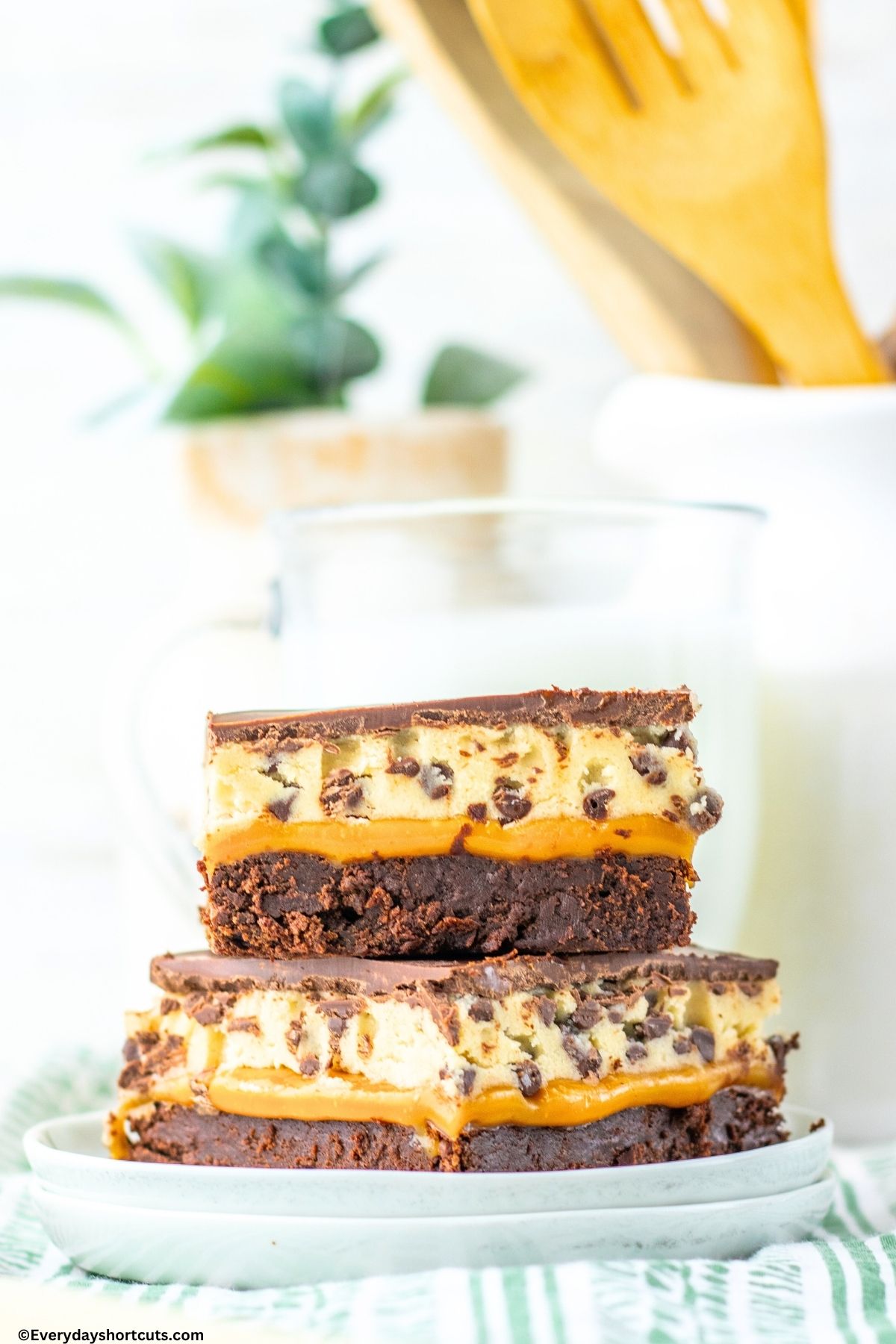billionaire bars stacked on a plate