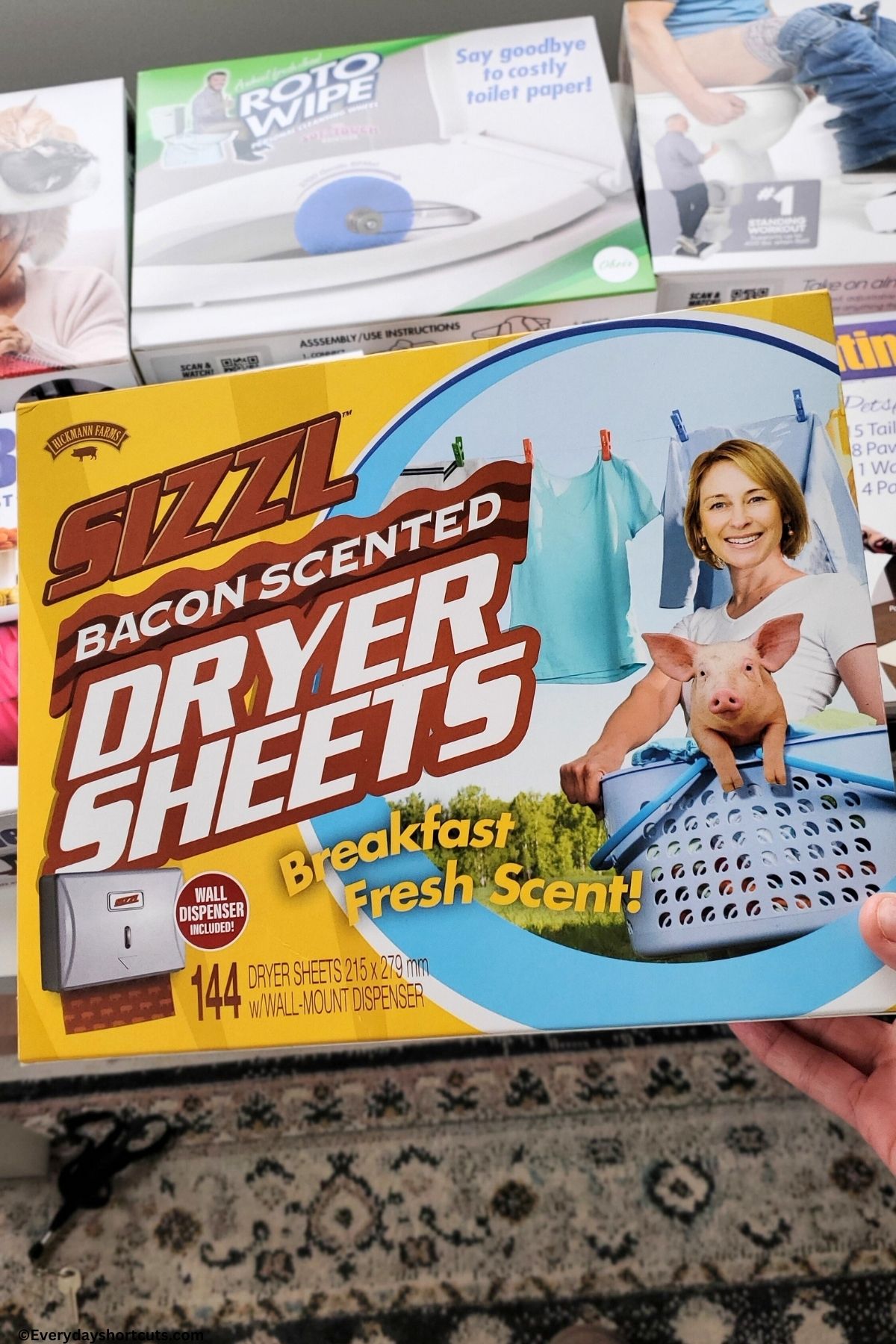 bacon scented dryer sheets