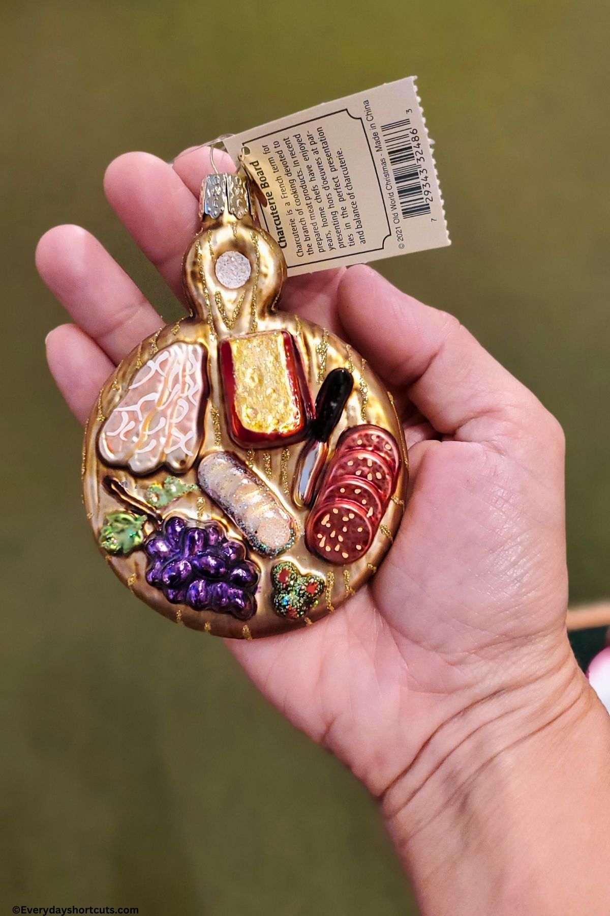 charcuterie board ornament