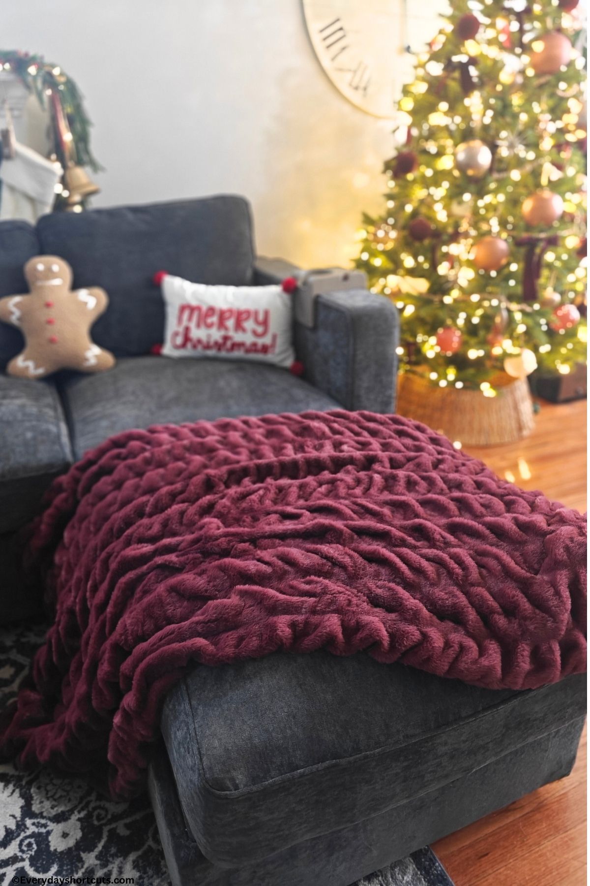Lola blanket on Lovesac sofa